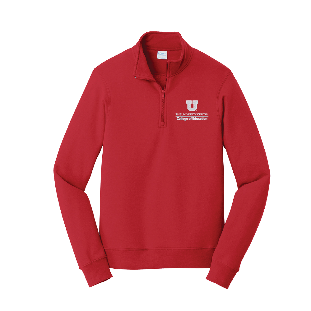 Utah College of Education Unisex Fleece 1/4-Zip Sweatshirt